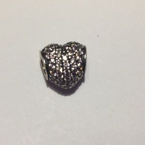 Pandora pave heart charm